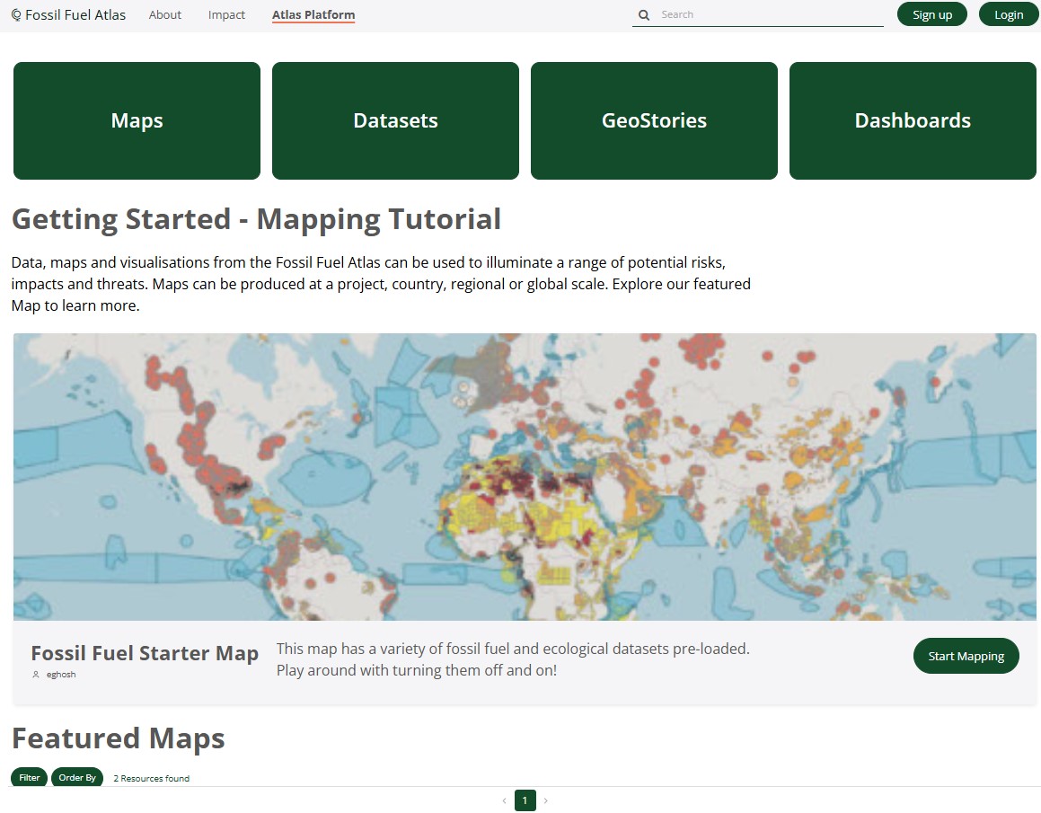 Fossil Fuel Atlas