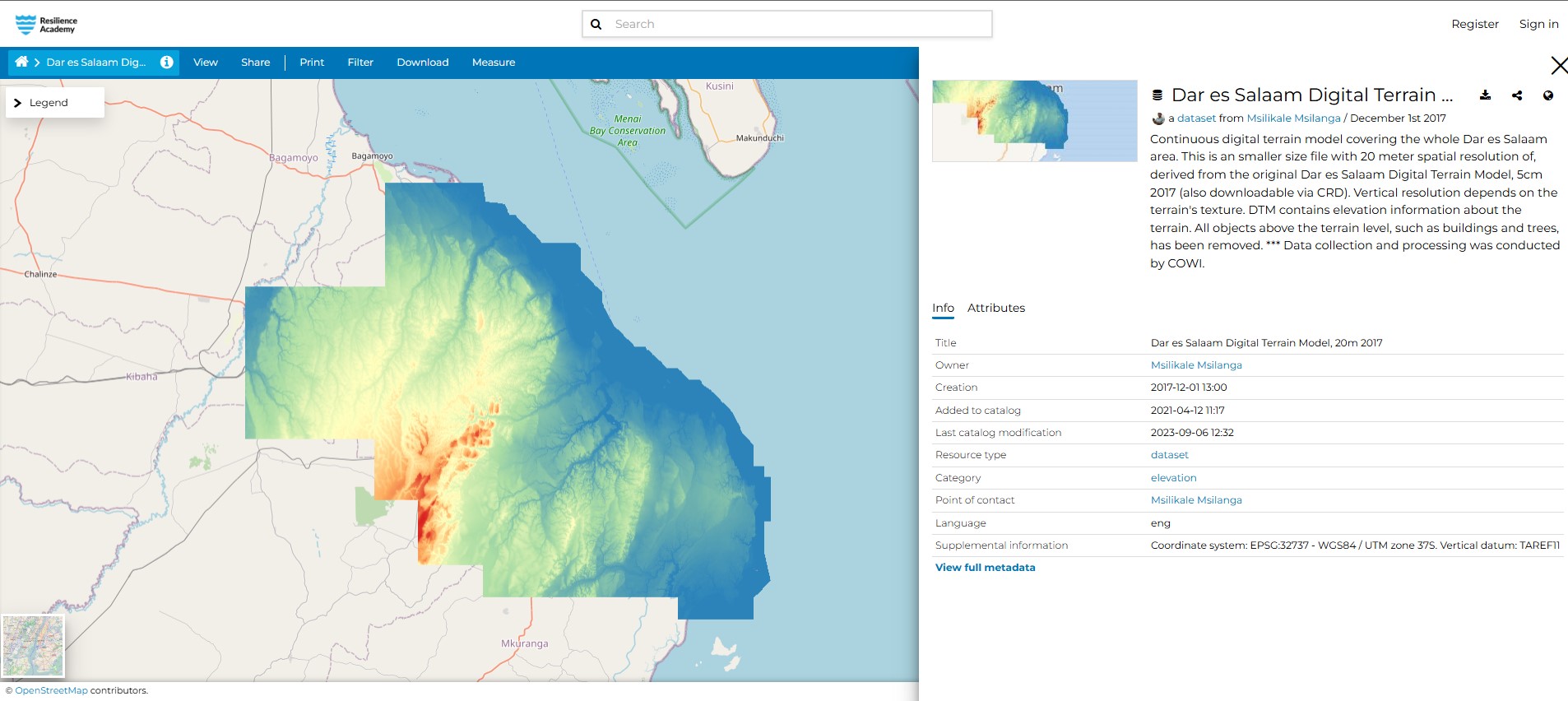 Tanzania Climate Risk Database